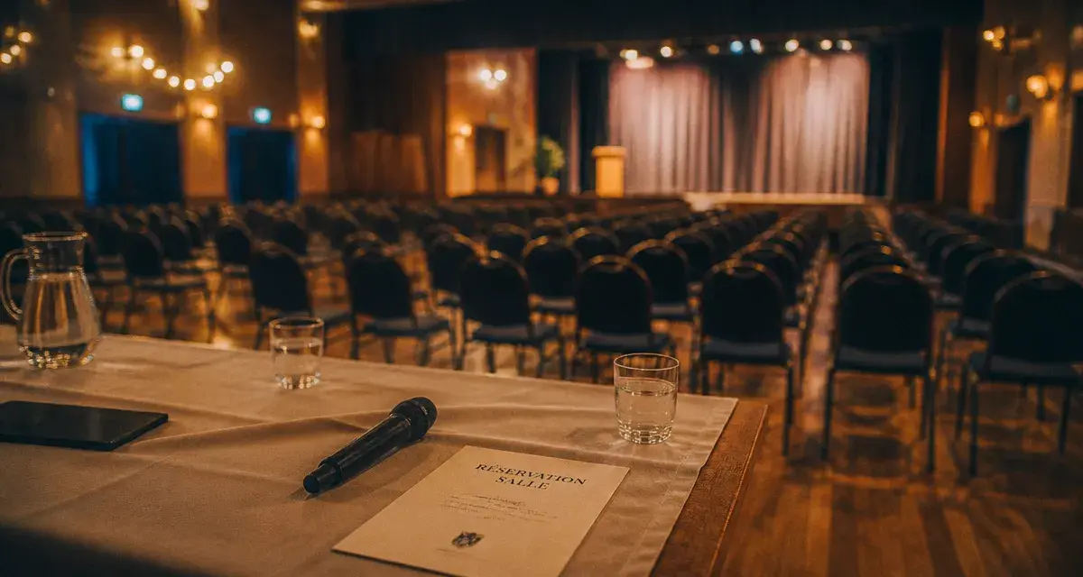 location salle sainte foy les lyon : intérieur salle municipale polyvalente