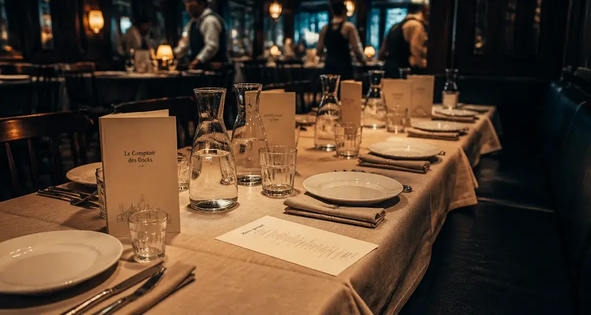 Restaurant grand groupe Lyon : table privatisée pour grand groupe