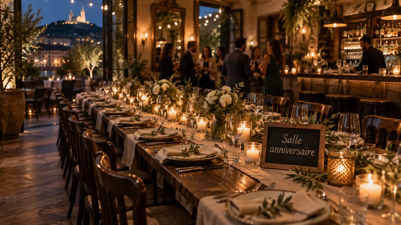 Restaurant pour groupe anniversaire Lyon : salle privée ou terrasse pour 10 à 40 convives