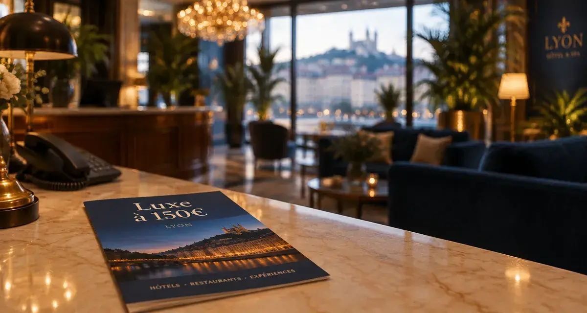 Hôtel luxe lyon pas cher, bon plan à 150€ dans un lobby chic à Lyon