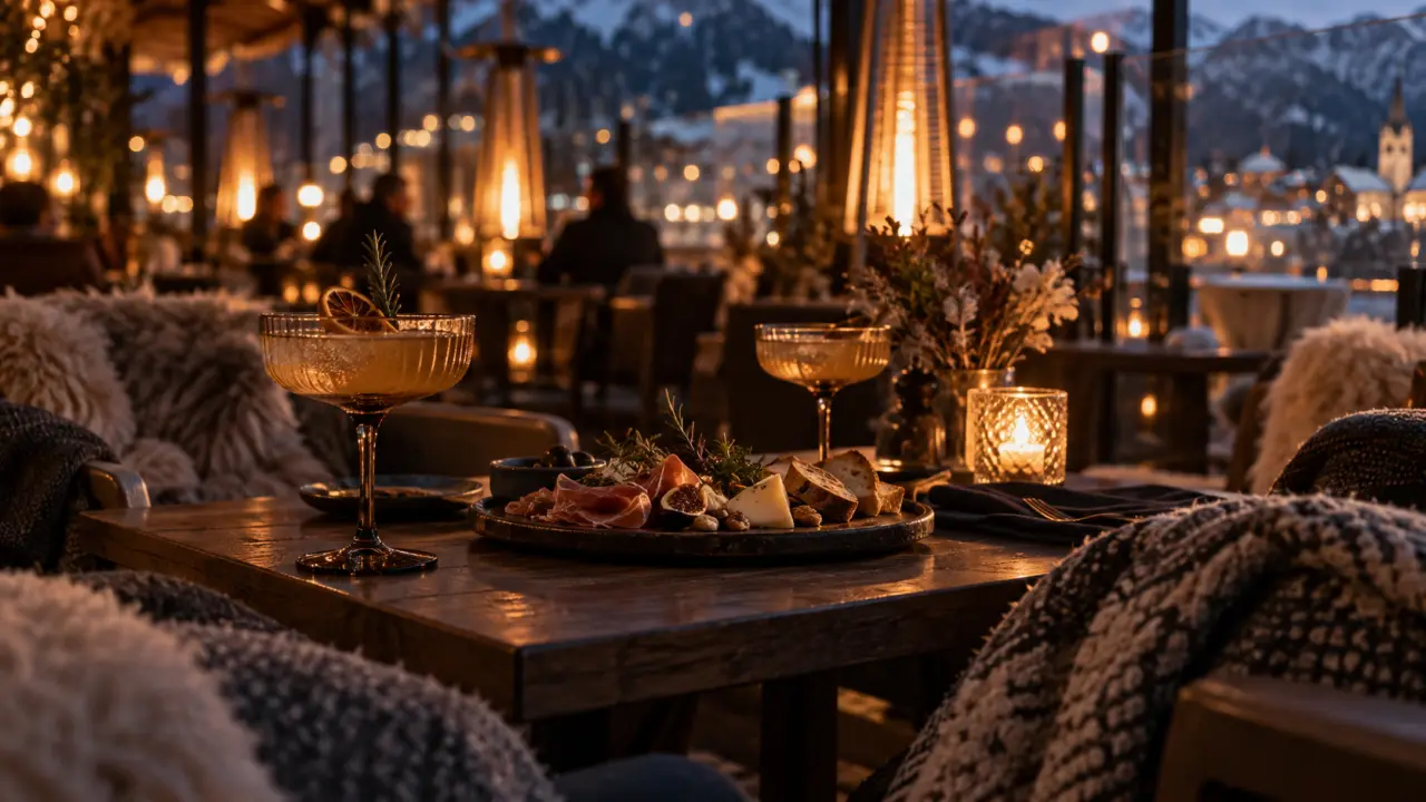 Restaurant Lyon 6 terrasse chauffée aux Brotteaux, dîner en hiver